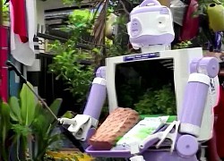 Robot giao thức ăn cho người cách ly ở Indonesia