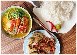 Tự làm bún tươi canh cải cá rô đồng ngọt thanh, vợi nhớ quán vỉa hè phố xá