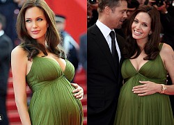 Angelina Jolie bầu vượt mặt vẫn đẹp diễm lệ trên thảm đỏ