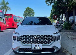 Dân chơi sim số Thanh Hóa bốc biển '666.86' cho Hyundai Santa Fe 2021, CĐM 'phán': 'Dãy số này có giá 1 tỷ đồng'