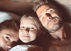 Harper Beckham &#8220;phá đám&#8221; bố David Beckham và mẹ Victoria giữa đêm