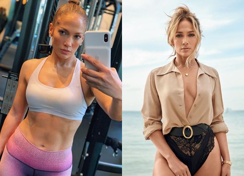 Jennifer Lopez khoe cơ bụng 6 múi hoàn hảo tuổi 52