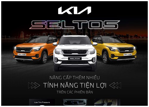 KIA Seltos nâng cấp trang bị, xuất hiện logo mới.