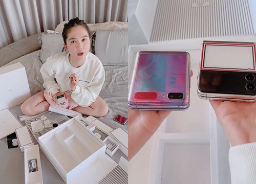 [Video] Cùng xem Ngọc Trinh mở hộp Galaxy Z Flip3 phiên bản "VIP" giá gần 60 triệu đồng