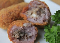 Cách làm bánh khoai môn nhân thịt ngon hết chê