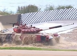 Đội xe tăng Việt Nam về nhì ở trận ra quân Tank Biathlon 2021