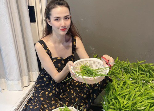 Mùa dịch Hoa hậu ở nhà trồng rau, chi tiết đắt giá dưới chân gây chú ý