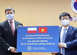 Tiếp nhận hơn 500.000 liều vaccine Covid-19 từ Ba Lan