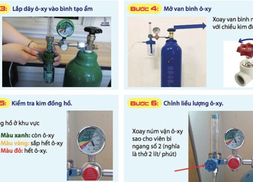 Cách sử dụng bình oxy y tế tại nhà