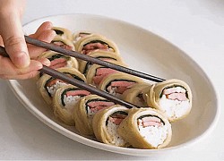 Chả cần rong biển bạn cũng có thể làm được kimbap bằng cách này, đơn giản mà ngon bất ngờ