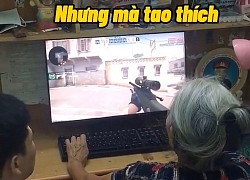 Mặc cháu hò hét, cụ bà vẫn tự tin "múa phím": Yên để bà làm game thủ