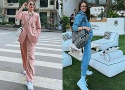 Một đôi sneaker trắng thôi mà Thanh Hằng 'cao tay' mix được vô số set đồ cực 'chất'