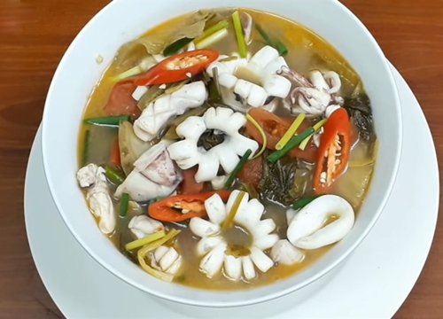 3 cách nấu canh chua mực đậm đà đơn giản thơm ngon cho bữa cơm gia đình