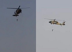 Xôn xao video Taliban treo lơ lửng người trên trực thăng Black Hawk