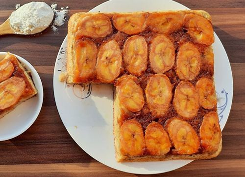 Cách làm bánh bông lan chuối caramel thơm ngon, hấp dẫn cho gia đình