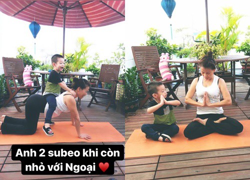 Hồ Ngọc Hà lần đầu chia sẻ khung ảnh Subeo đáng yêu tập yoga lúc nhỏ