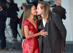 Zoe Saldana hôn chồng trên thảm đỏ