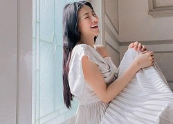 Hoa hậu Phương Khánh đẹp dịu dàng với váy áo đơn sắc