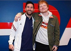 Nam ca sĩ Ed Sheeran cuối cùng cũng gặp được thần tượng Messi