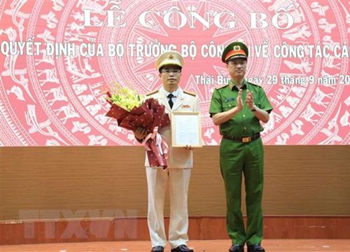 Thượng tá Trần Văn Phúc - Phó Cục trưởng C03 được điều động làm Giám đốc Công an tỉnh Thái Bình