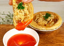 Cách làm bánh tart trứng phô mai chà bông xúc xích dễ làm ngon khó cưỡng