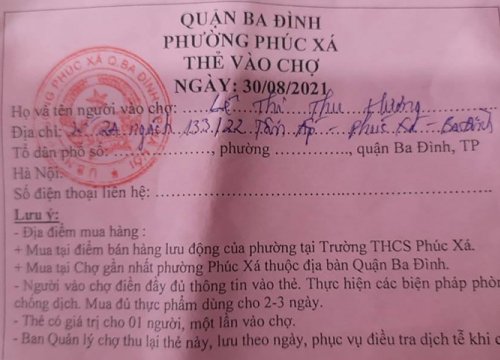 Dùng phiếu đi chợ để giao ma tuý