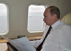 Hình ảnh hiếm hoi bên trong trực thăng của Tổng thống Putin