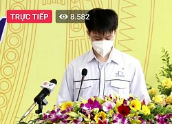 Nam sinh đại diện toàn tỉnh trong buổi khai giảng trực tuyến, nhan sắc "hết nước chấm", nhà trường quả biết "chọn mặt" quá!