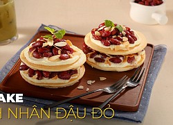 Pancake hạnh nhân đậu đỏ