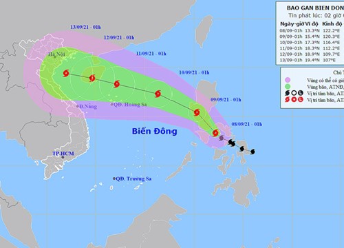 Thời tiết ngày 8/9: Bắc Bộ và Trung Bộ mưa lớn, Tây Nguyên và Nam Bộ có mưa rào và dông