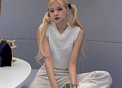 Tưởng áo gile len đơn giản nhưng cách Rosé (BLACKPINK) lên đồ lại sành điệu, chuẩn xu hướng thời trang mùa Thu