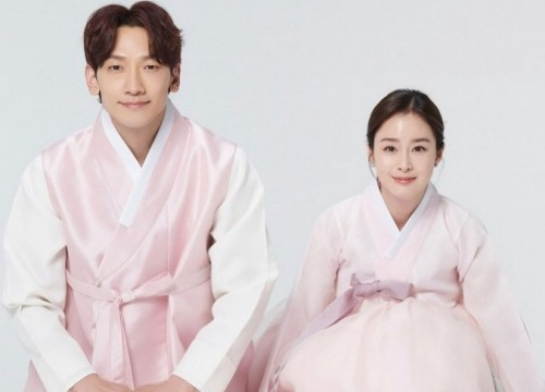 Vợ chồng Kim Tae Hee diện hanbok