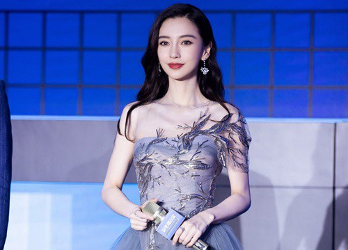 Angelababy hóa công chúa với đầm trăm triệu