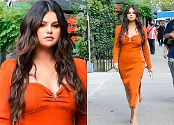 Hiếm ai như Selena Gomez: Lộ cả bụng bia, mặt sưng mà vẫn sáng loá khu phố, bộ đầm tôn trọn vòng 1 căng tràn bờ đê