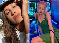 Kẻ mắt neon rực rỡ như Hailey Bieber và Rosé (BLACKPINK)