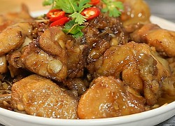 Món gà kho nước tương đậu hũ ngon đậm đà