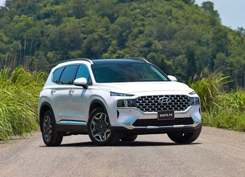 3 xe SUV 7 chỗ tiết kiệm nhiên liệu nhất tại Việt Nam: Hyundai Santa Fe đầu bảng