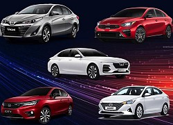 5 mẫu xe sedan có doanh số tốt nhất tháng 8