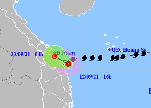 Áp thấp nhiệt đới vẫn trên vùng biển Đà Nẵng đến Quảng Ngãi, những thiệt hại ban đầu