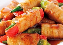 Cách làm thịt heo cuộn rau củ áp chảo sốt teriyaki giòn ngon cực lạ miệng