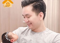 MC Hạnh Phúc lần đầu làm bố: "Tôi thành thạo thay bỉm, cho con ăn"