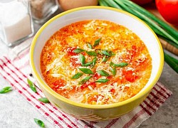 Món canh cà chua trứng váng đậu ngon bổ dưỡng