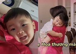 Những khoảnh khắc đáng yêu của bé Bo khi ở bên Hòa Minzy cả ngày