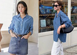 Thời tiết giao mùa, chị em nên lưu 10 công thức diện đồ denim của hội gái Hàn