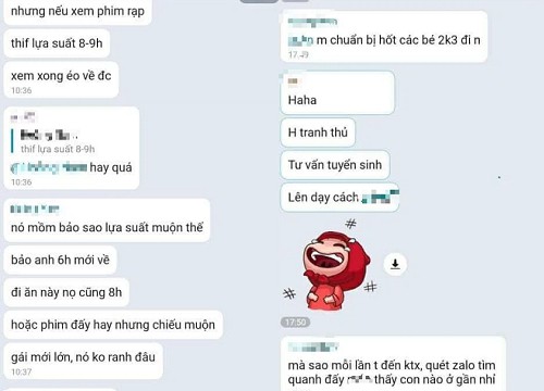 Tiếp tục lộ đoạn chat các quý anh chăn rau chia sẻ nhiều chiêu dụ gái kinh hãi, "hành sự" luôn ở rạp chiếu phim: "Đưa nó vào thế phải đồng ý"