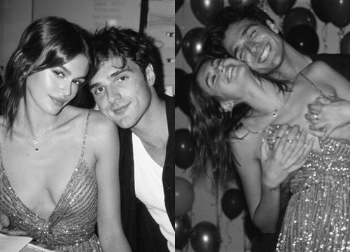 Jacob Elordi ôm ngực Kaia Gerber