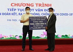 Kiều bào ủng hộ thêm một tỷ đồng chống Covid-19