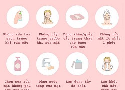 Lỗi thường mắc khi rửa mặt