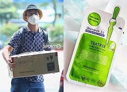 Mặt nạ Mediheal có gì hot mà Duy Mạnh bê cả thùng đến ngày hội quân đội tuyển?