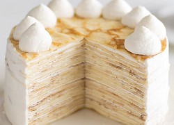 Cách làm bánh crepe ngàn lớp cơ bản - Mille crepe cake đơn giản, dễ làm